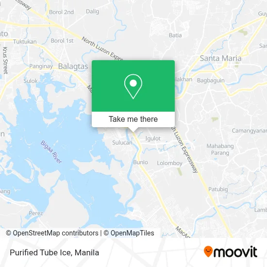 Purified Tube Ice map