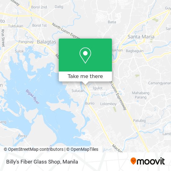 Billy's Fiber Glass Shop map