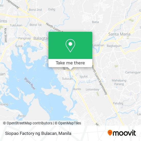 Siopao Factory ng Bulacan map