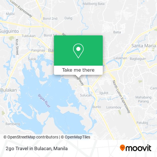 2go Travel in Bulacan map