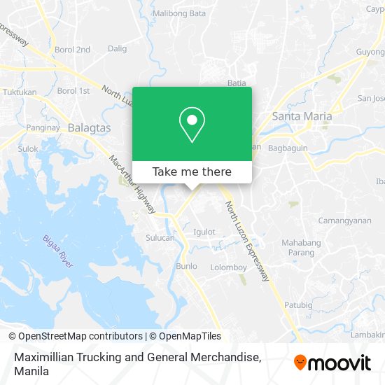 Maximillian Trucking and General Merchandise map