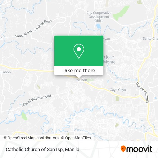 Catholic Church of San Isp map