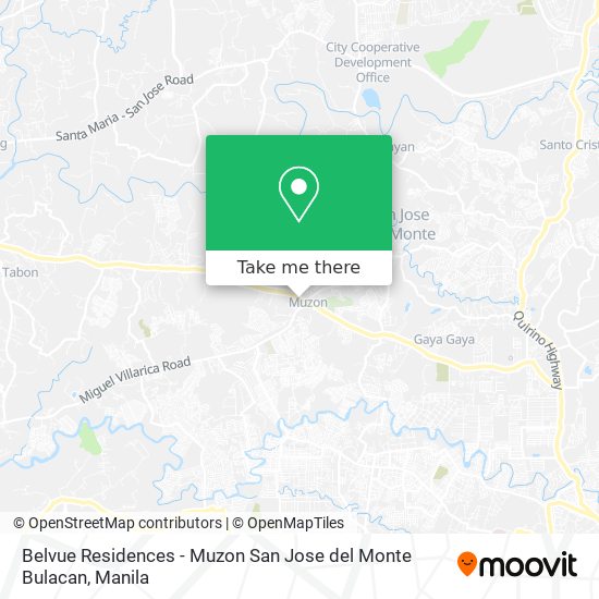 Belvue Residences - Muzon San Jose del Monte Bulacan map