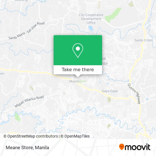 Meane Store map