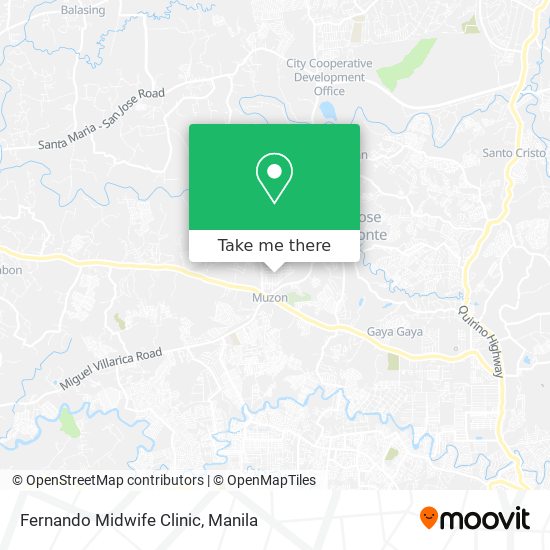 Fernando Midwife Clinic map
