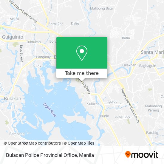 Bulacan Police Provincial Office map