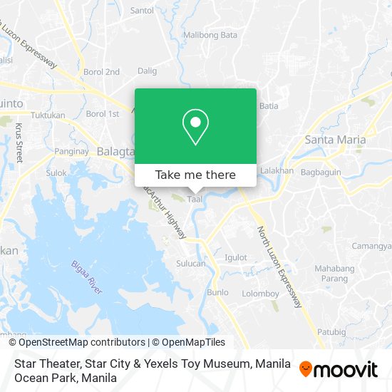 Star Theater, Star City & Yexels Toy Museum, Manila Ocean Park map