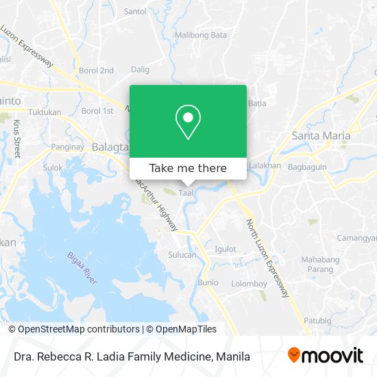Dra. Rebecca R. Ladia Family Medicine map