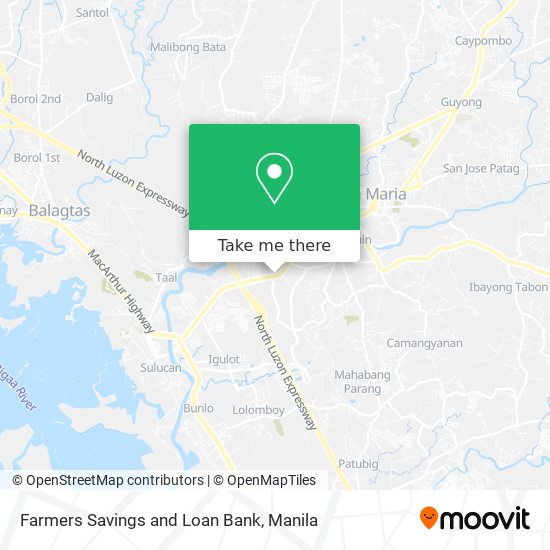 Farmers Savings and Loan Bank map