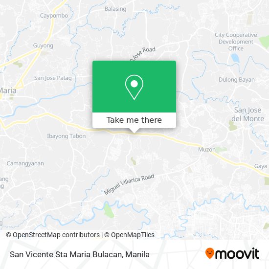 San Vicente Sta Maria Bulacan map