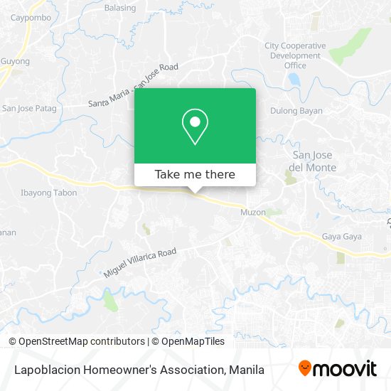 Lapoblacion Homeowner's Association map