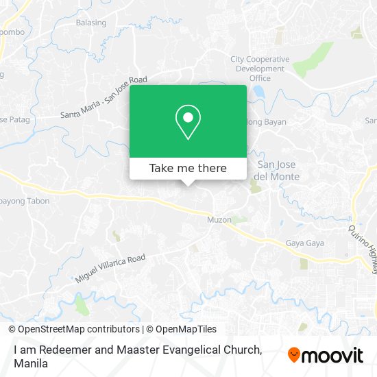 I am Redeemer and Maaster Evangelical Church map