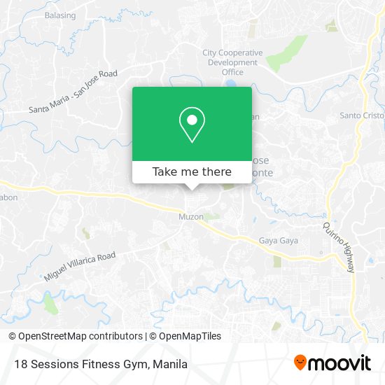 18 Sessions Fitness Gym map