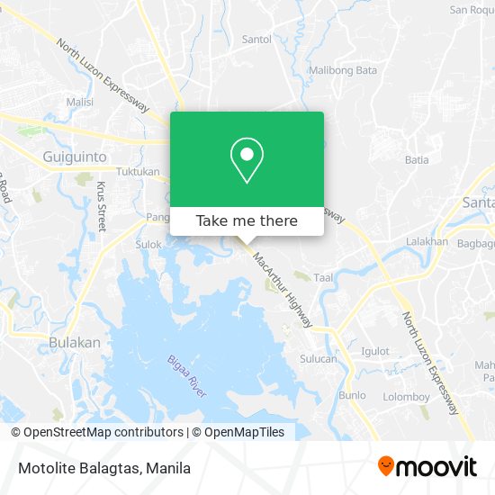 Motolite Balagtas map