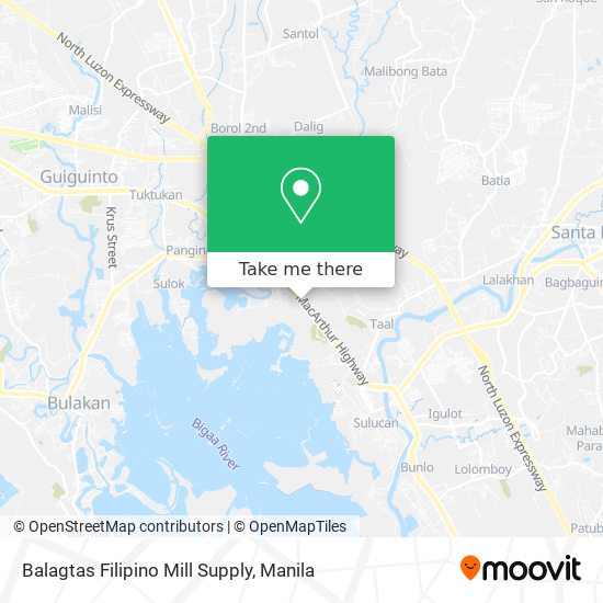 Balagtas Filipino Mill Supply map