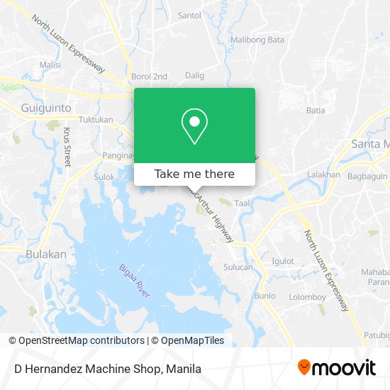 D Hernandez Machine Shop map