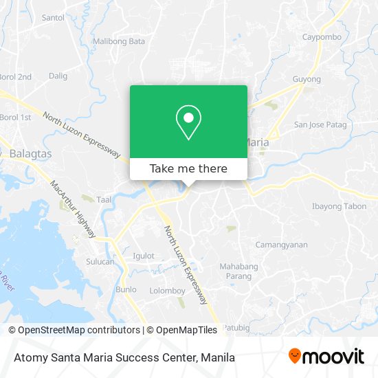 Atomy Santa Maria Success Center map