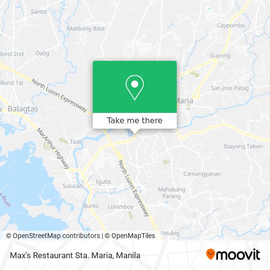 Max's Restaurant Sta. Maria map