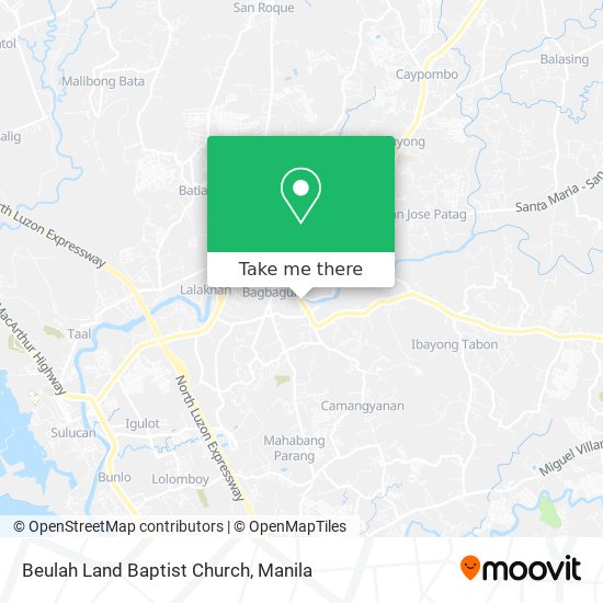 Beulah Land Baptist Church map