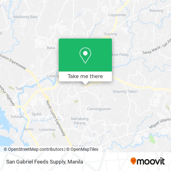 San Gabriel Feeds Supply map
