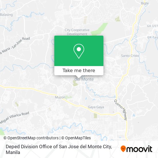 Deped Division Office of San Jose del Monte City map