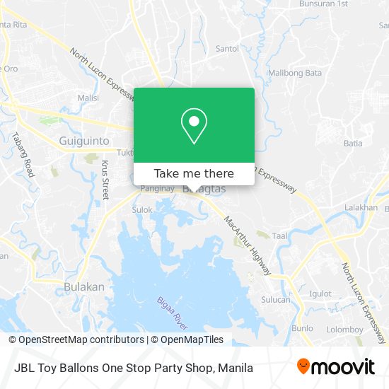 JBL Toy Ballons One Stop Party Shop map