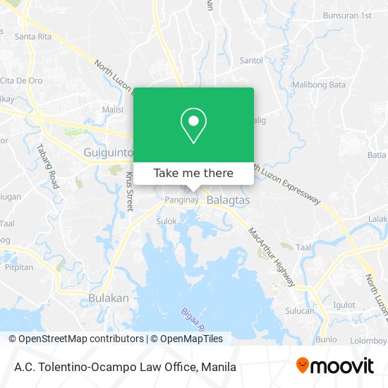A.C. Tolentino-Ocampo Law Office map