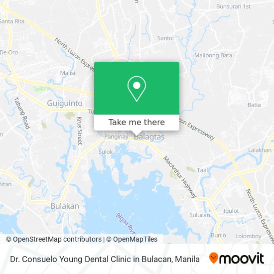 Dr. Consuelo Young Dental Clinic in Bulacan map