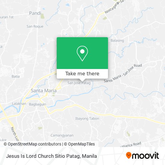 Jesus Is Lord Church Sitio Patag map