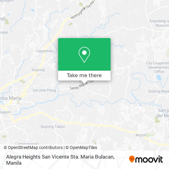 Alegra Heights San Vicente Sta. Maria Bulacan map