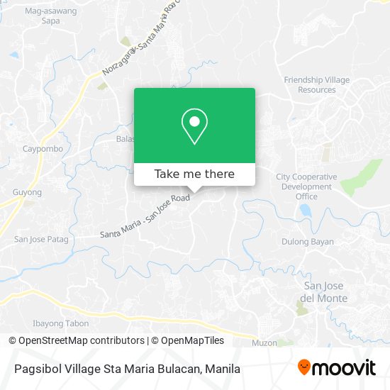 Pagsibol Village Sta Maria Bulacan map