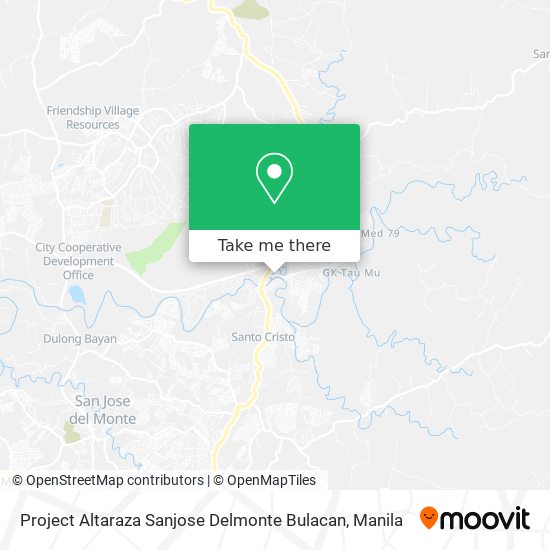 Project Altaraza Sanjose Delmonte Bulacan map