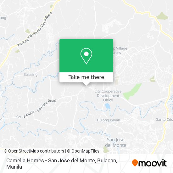 Camella Homes - San Jose del Monte, Bulacan map