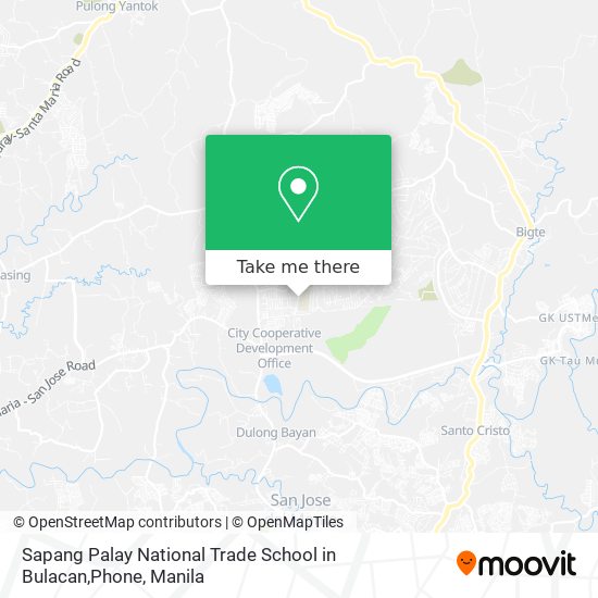 Sapang Palay National Trade School in Bulacan,Phone map