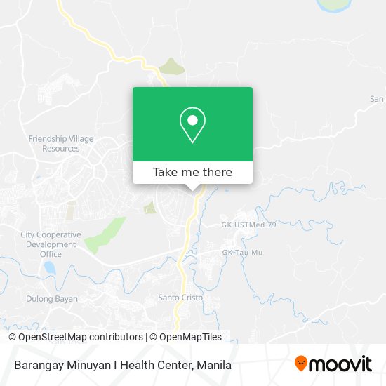 Barangay Minuyan I Health Center map