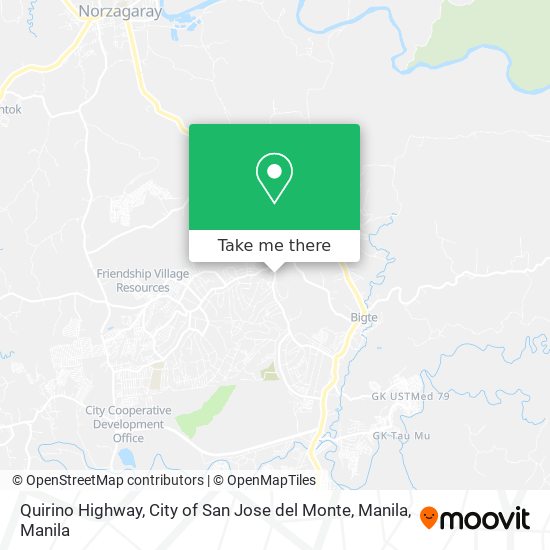 Quirino Highway, City of San Jose del Monte, Manila map