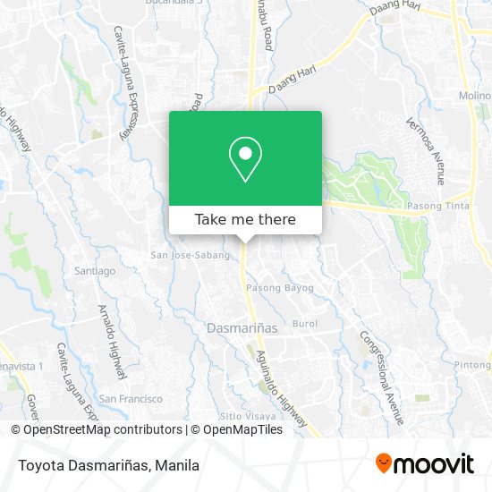 Toyota Dasmariñas map