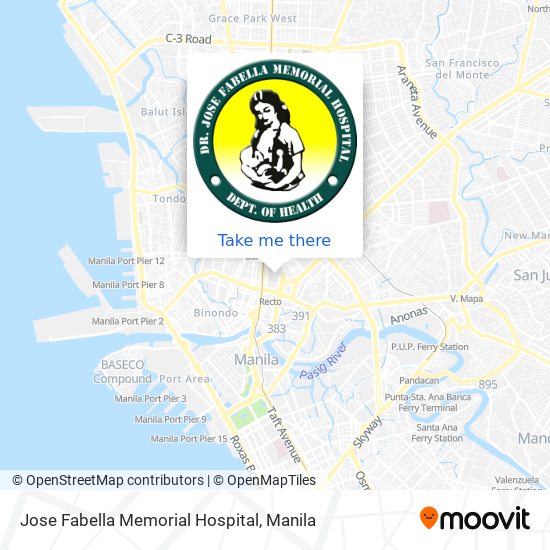 Jose Fabella Memorial Hospital map