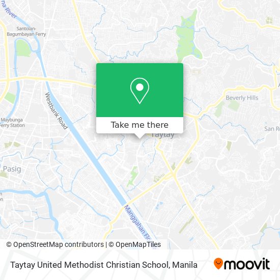 Taytay United Methodist Christian School map