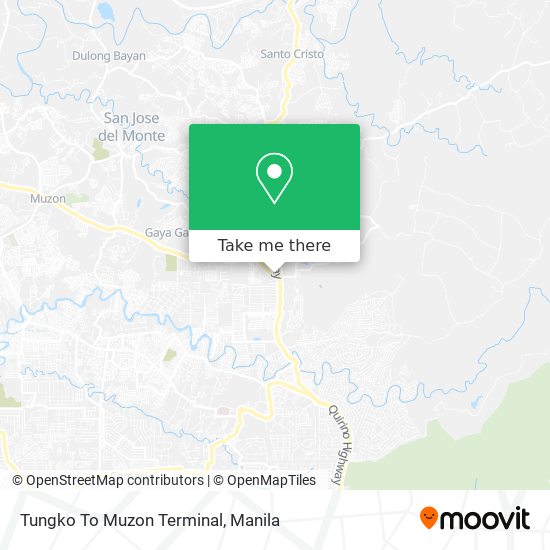 Tungko To Muzon Terminal map