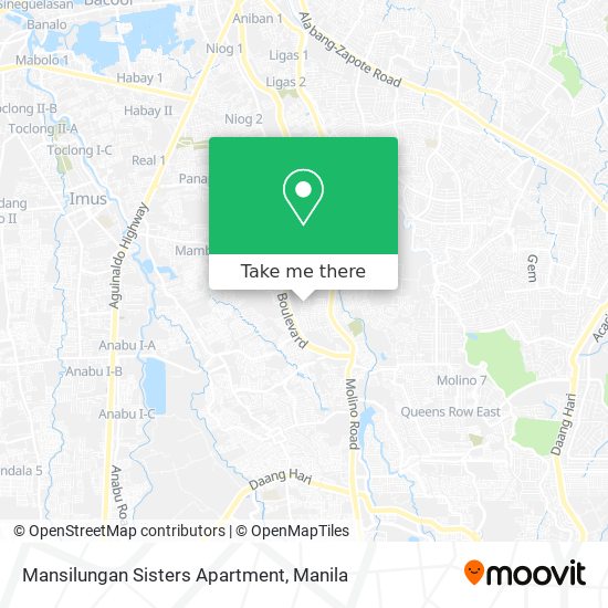 Mansilungan Sisters Apartment map