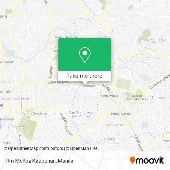 Rm Muñoz Katipunan map