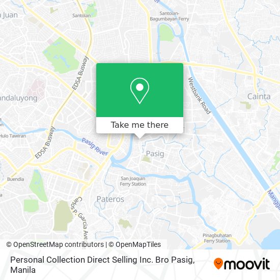 Personal Collection Direct Selling Inc. Bro Pasig map