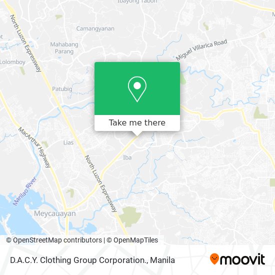 D.A.C.Y. Clothing Group Corporation. map