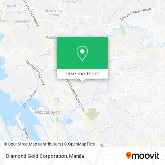 Diamond Gold Corporation map
