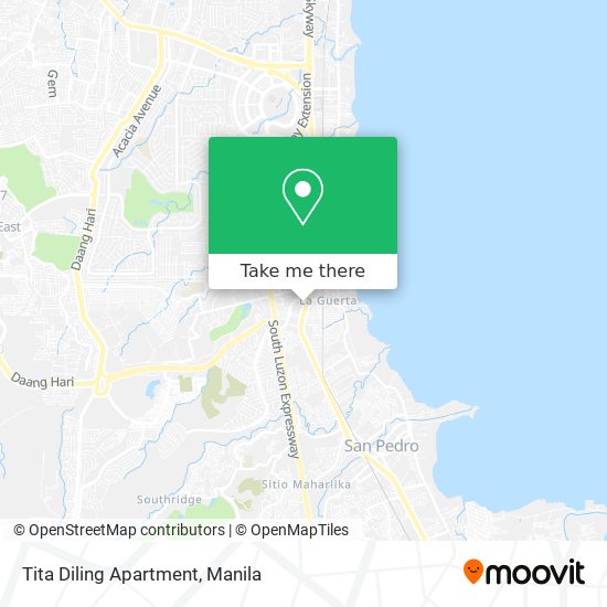 Tita Diling Apartment map