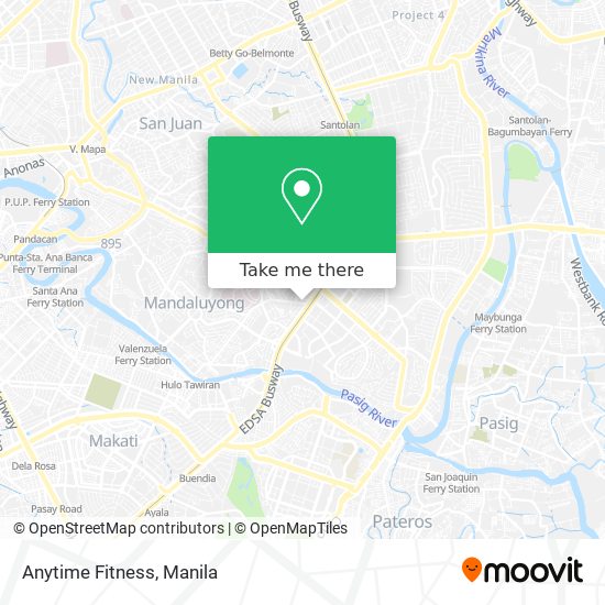 Anytime Fitness map