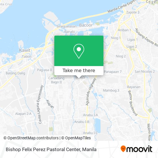 Bishop Felix Perez Pastoral Center map