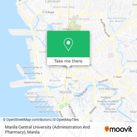 Manila Central University (Administration And Pharmacy) map