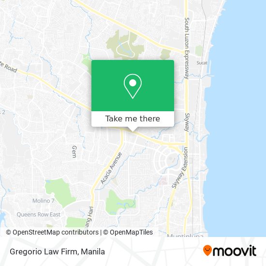 Gregorio Law Firm map